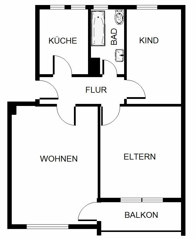 3 Zimmer Wohnung in Gelsenkirchen (Hassel)