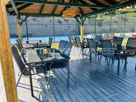 Sea-View Villa in a Complex with Private Beach in Bodrum