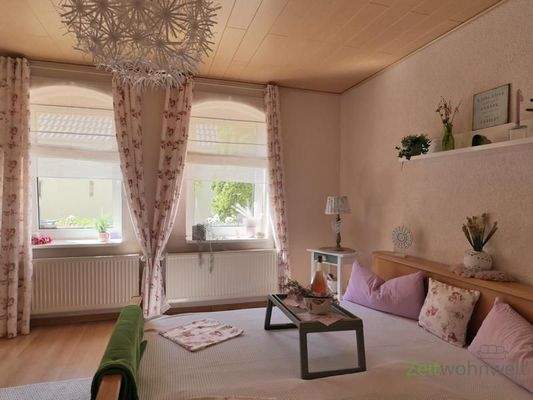 Blick ins Schlafzimmer