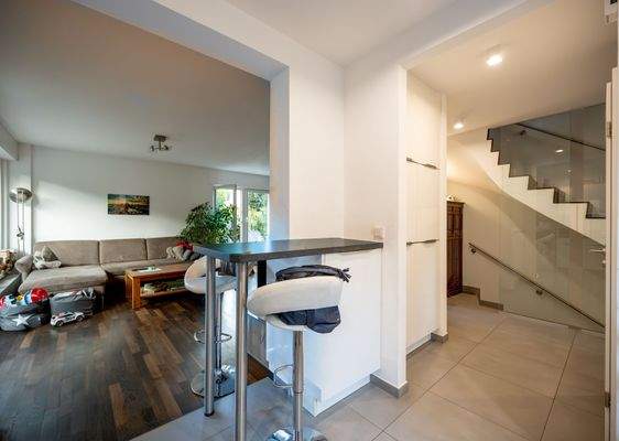 Offenes und helles Wohnraumkonzept im EG