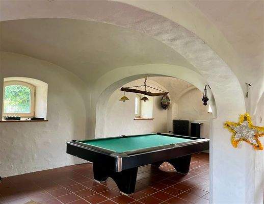 Wohnzimmer mit böhmischem Gewölbe