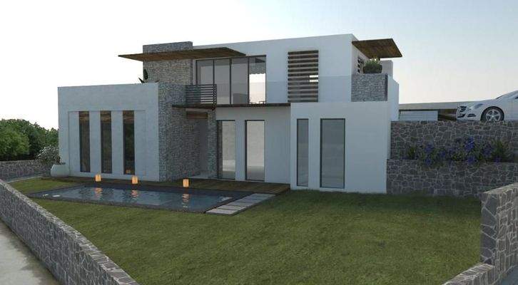 Kreta, Kissamos: Halbfertiges Haus mit Blick auf Meer und Berge zu verkaufen