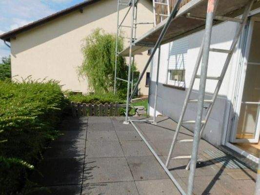 ELW9 Terrasse v.d. Wohnzimmer