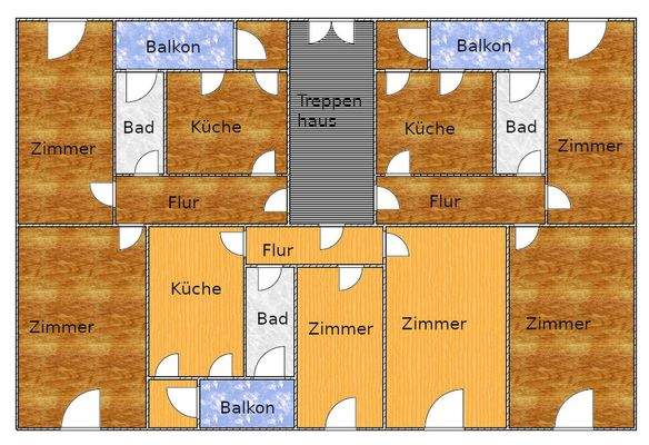 Ist Grundriss HP bis 2. OG