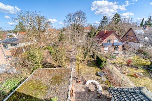 Blick vom Haus in der ersten Reihe aus