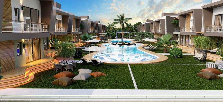 2+1 Apartments with Gardens and Terraces in North Cyprus