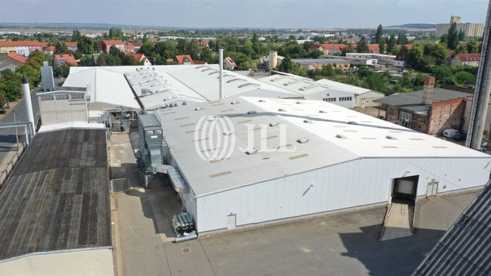 Hallenkomplex - Im Vordergrund