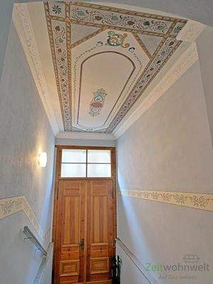 Deckenbemalung im Hausflur