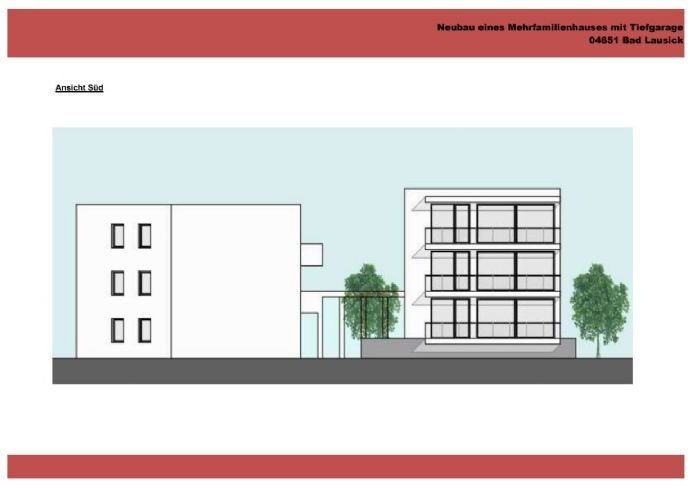 Baugrundstück für Wohnungsbau in guter Lage von Bad Lausick zu verkaufen