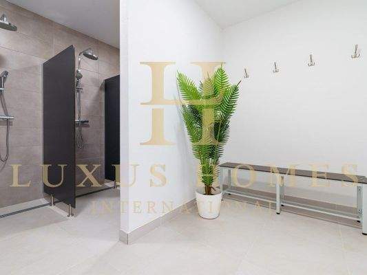 Changing room and showers