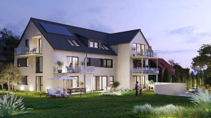 Modell Gartenansicht