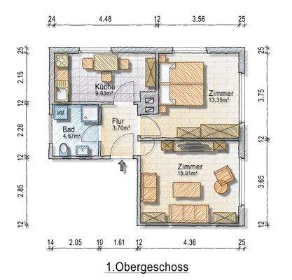 OG - 2-Zimmer