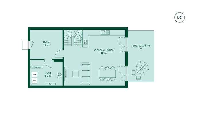 Doppelhaus Grundriss UG