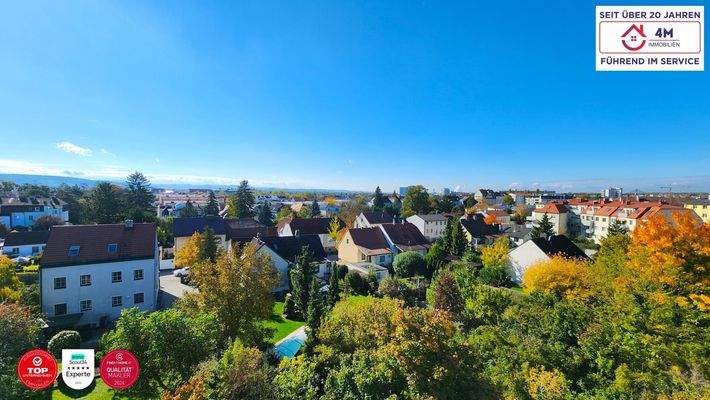 Ausblick aus dem Wohnzimmer