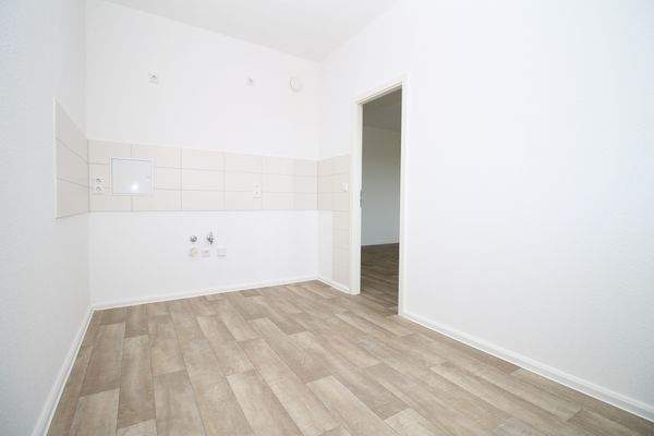 Einblick in die neue Küche