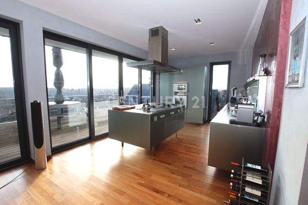 Küche mit Blick ins Münsterland 1. OG