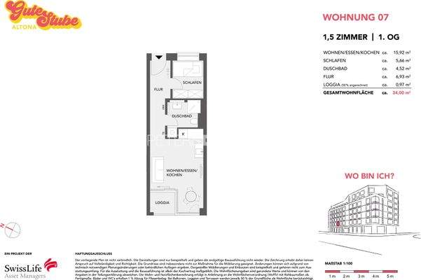 Grundriss Wohnung 7