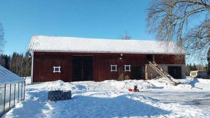 Ansicht Scheune vom Haus