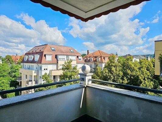 Ausblick vom Balkon