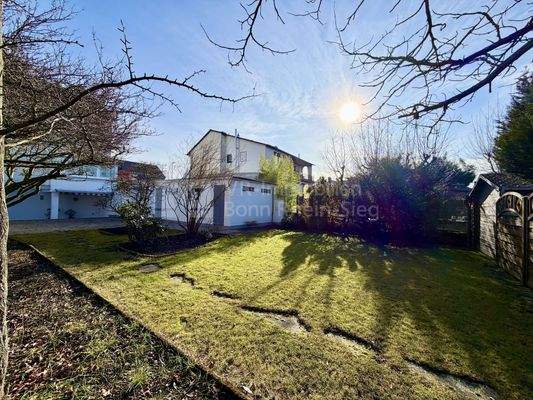 Garten Ansicht Garage Rückseite