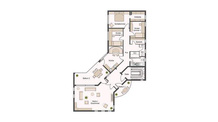 Grundriss Obergeschoss