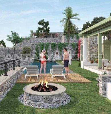 Houses with Private Pools and Sea Views in Bodrum Gumusluk