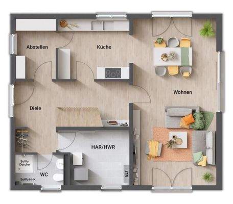 Variante 5.1 Grundriss EG