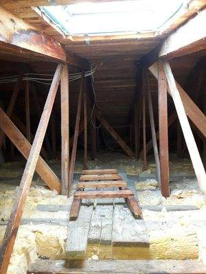 Oberste Decke Gedämmt