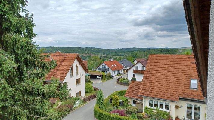 Blick vom Balkon