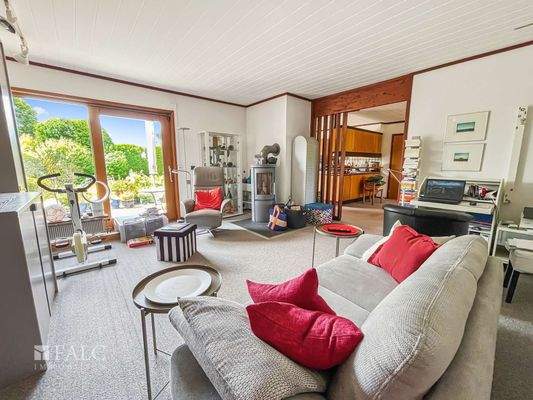 Wohnraum mit Kaminofen