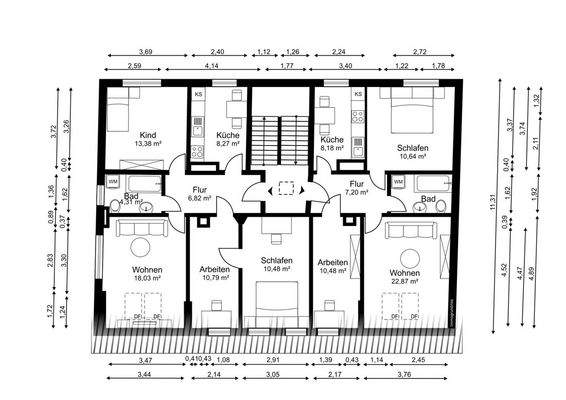Grundriss Dachgeschoss