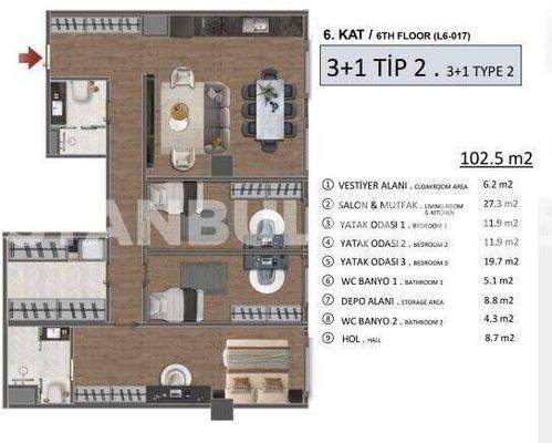 Apartments 500 M from Metrobus in Buyukcekmece Istanbul