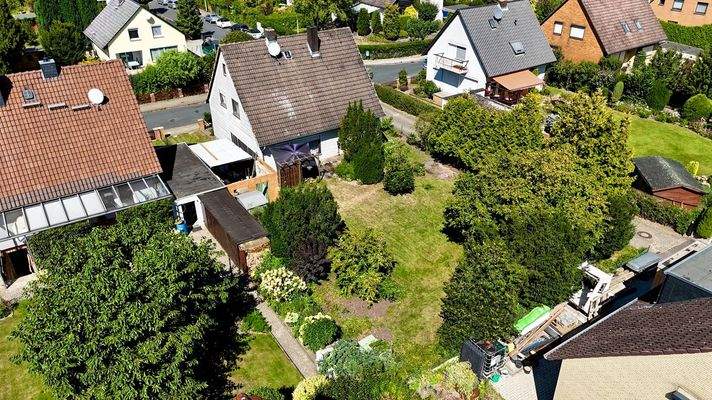 Ansicht Hausrückseite und Garten