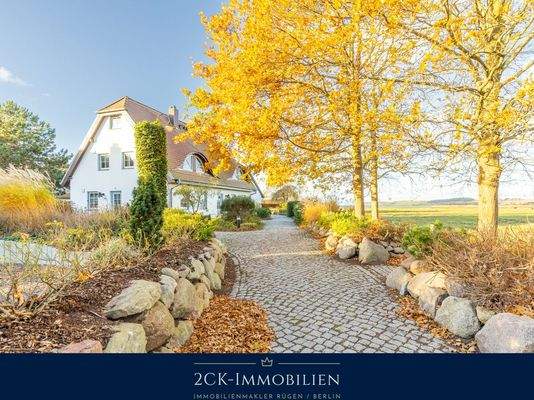 Bodden im Hintergrund