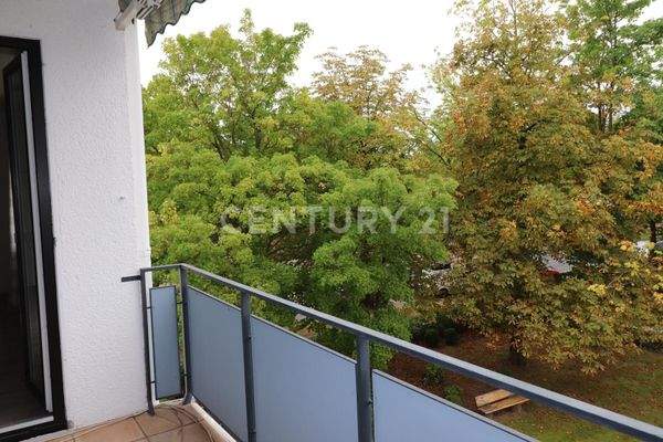 Blick vom Balkon ( Realansicht)