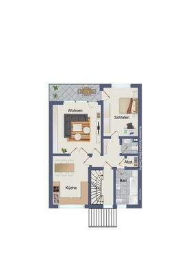 Obergeschoss (kein Maßstab)