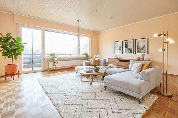 Homestaging - Wohnzimmer (KI)