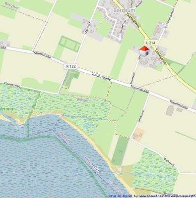 Lageplan Strunwoi, Borgsum