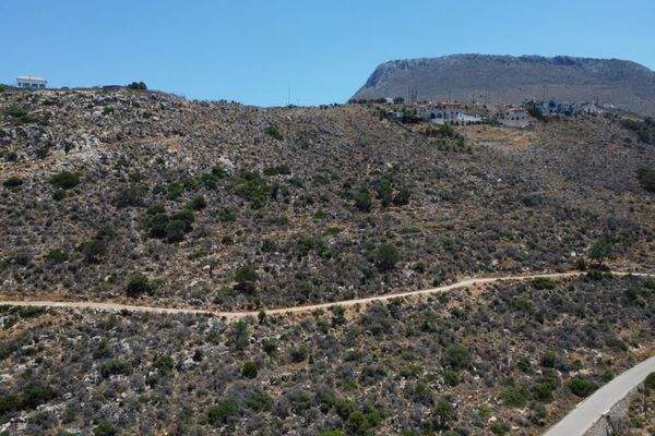 Kreta, Kokkino Chorio: Grundstück mit unvergleichlichem Meerblick zu verkaufen