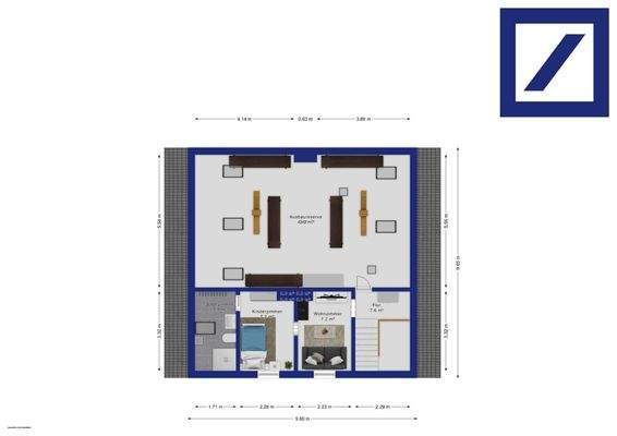 Grundriss Dachgeschoss