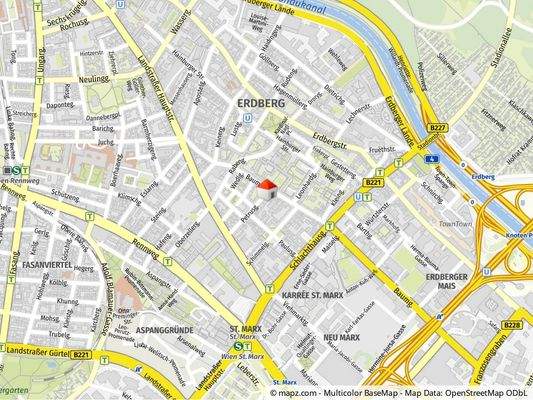 Geolyzer Kartenausschnitt