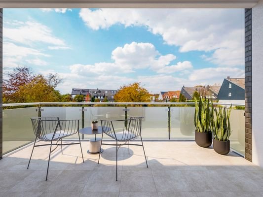 Balkon mit Aussicht