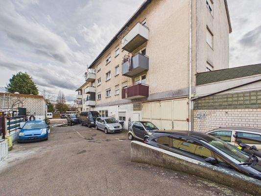 Ansicht Parkplatz Lagerraum