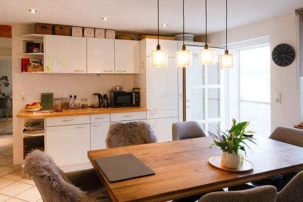 Der Essbereich in der Küche