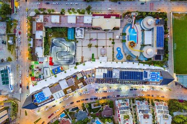 Furnished Apartments in a Complex with Private Beach in Konaklı