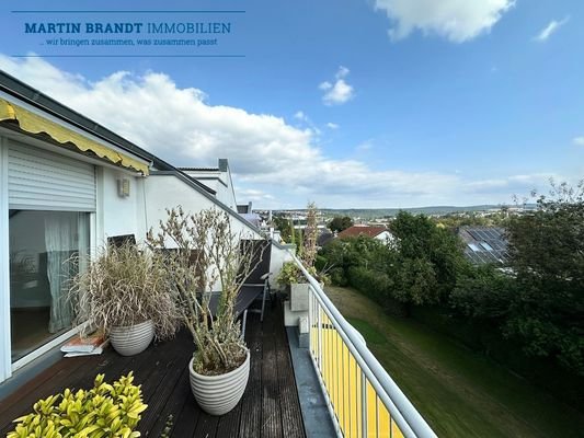 Aussicht vom Balkon