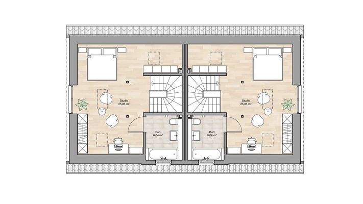 Dachgeschoss Alternative 1