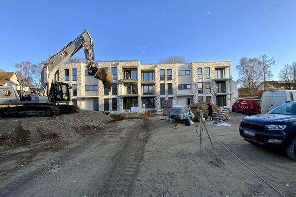 Blick auf Haus 2 und 3