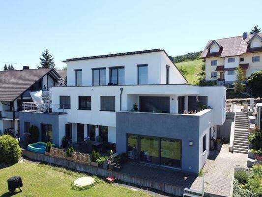 Ansicht mit Treppenanlage