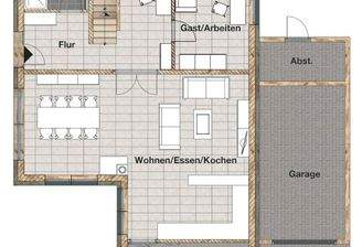 Grundriss: Haustyp 2 - Erdgeschoss